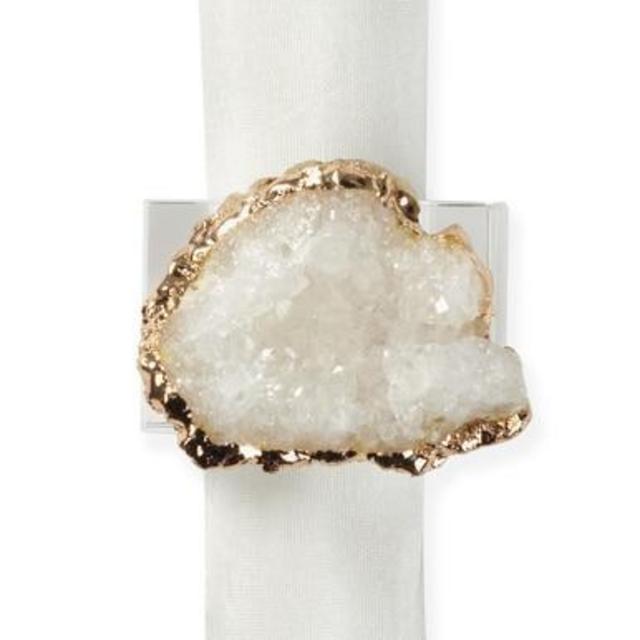 Geode Napkin Ring - Set of 4