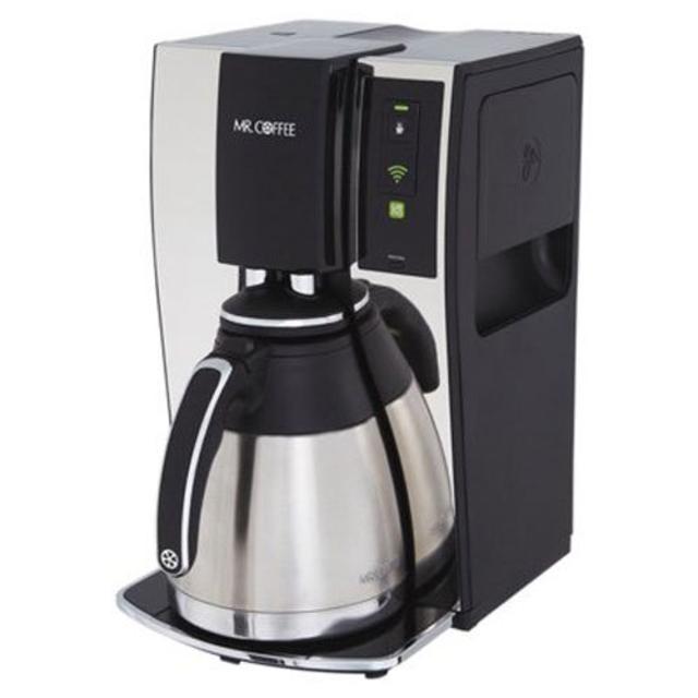 Mr. Coffee Smart Wifi-Enabled WeMo 10-Cup Optimal Brew Coffeemaker, BVMC-PSTX91WE