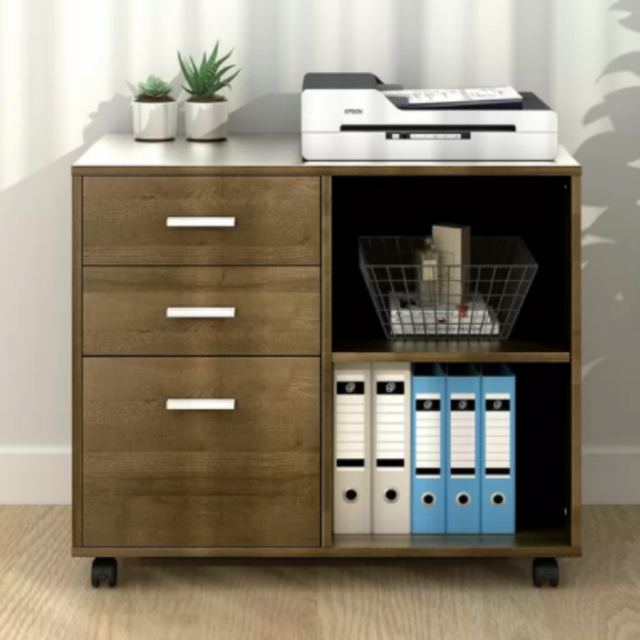 Newfields 3-Drawer Mobile Lateral Filing Cabinet