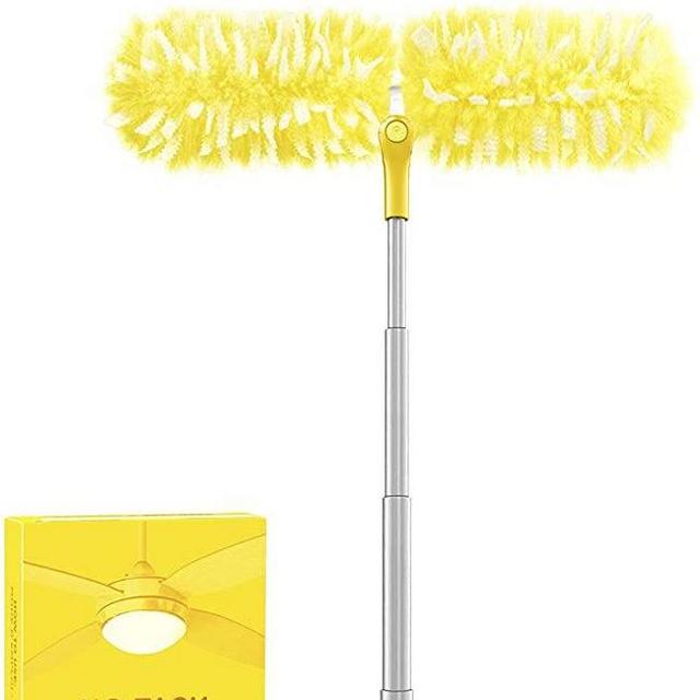 Swiffer Duster Super Extender Handle Starter Kit, 6 Heavy Duty Refills