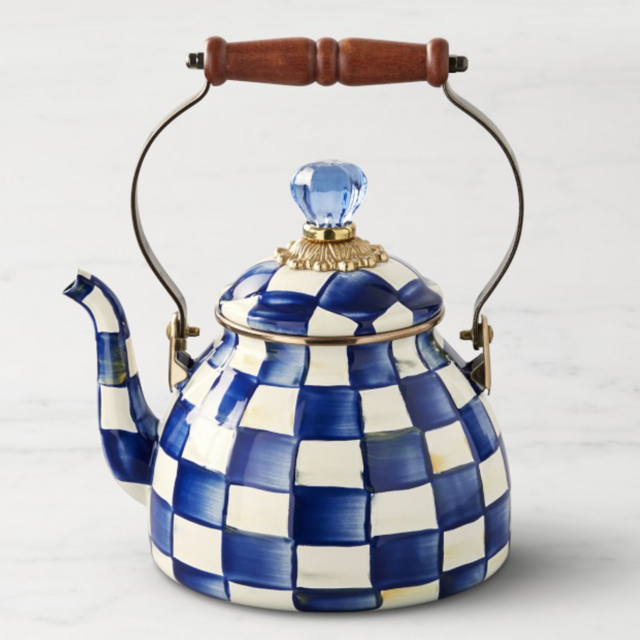 MacKenzie-Childs Royal Check Teakettle