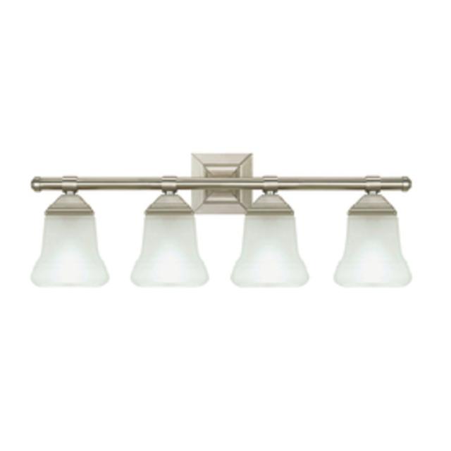 Portfolio 4-Light Trent Brushed Nickel Bathroom Vanity Light