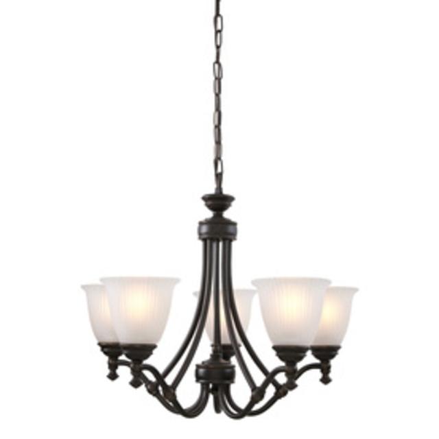 Progress Lighting Renovations 5-Light Forged Bronze Chandelier