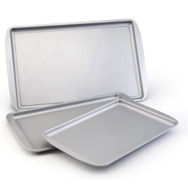 Farberware Nonstick Bakeware 3-Piece Cookie Pan Value Set