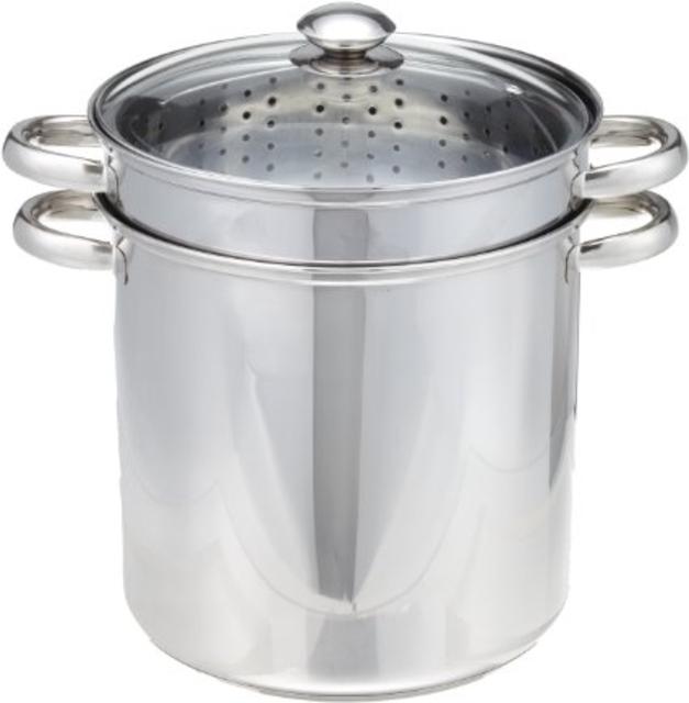 Excelsteel 12 Quart 18/10 Stainless Steel 4 Piece Muti-Cookware Set With Encapsulated Base