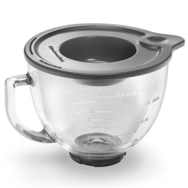 KitchenAid K5GB 5-Qt. Tilt-Head Glass Bowl with Measurement Markings & Lid