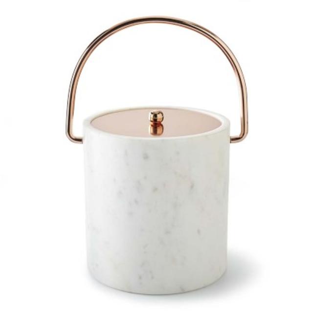 Marble & Copper Ice Bucket