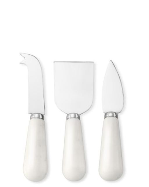 Marble Cheese Knives, Set of 3