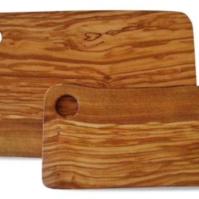 Olive Wood Set of Two Cutting Boards