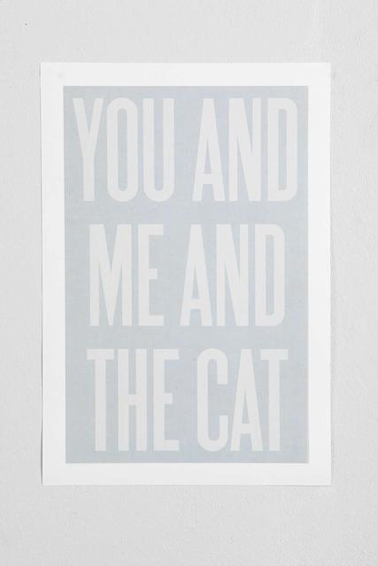 You and Me and The Cat Print