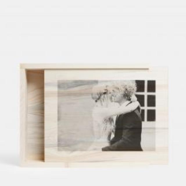 Wooden Box with wedding print