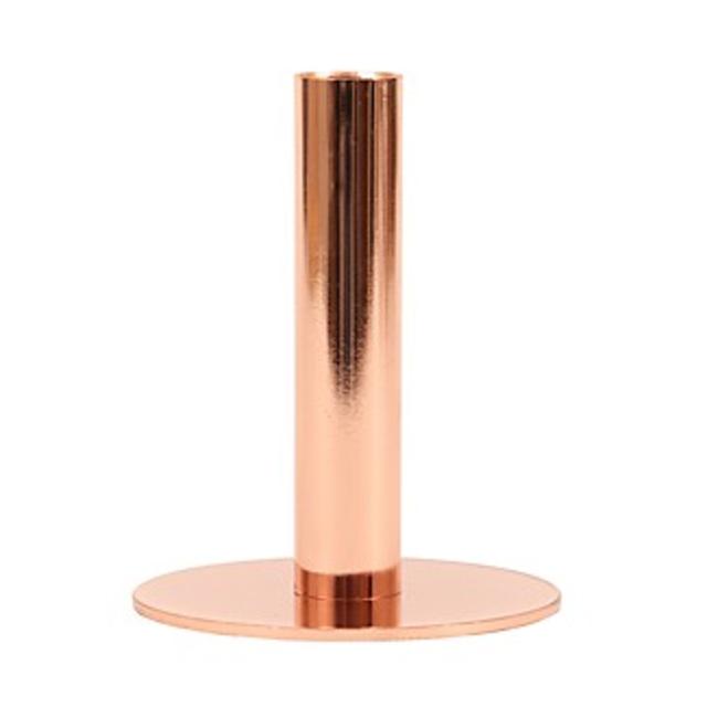 BloomingvilleMetal Taper Candle Holder, Copper
