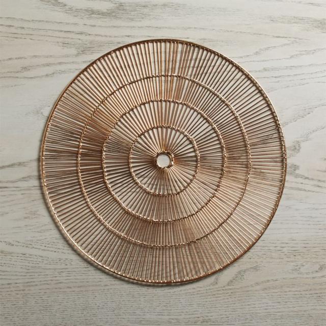Round Copper Placemat