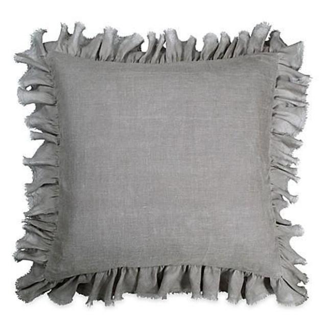 Wamsutta® Vintage Washed Linen European Pillow Sham in Charcoal