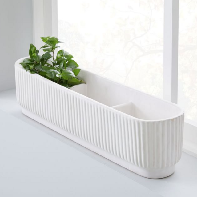 West Elm - Fluted Windowsill Planter