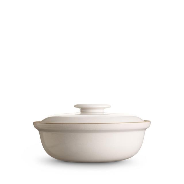 Large Covered Serving Dish (Opaque White)