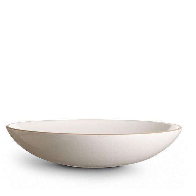 Shallow Salad Bowl (Opaque White)