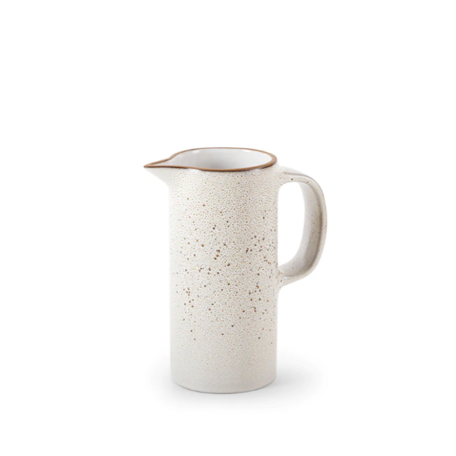 Small Pitcher (Opaque White and Matte Brown)