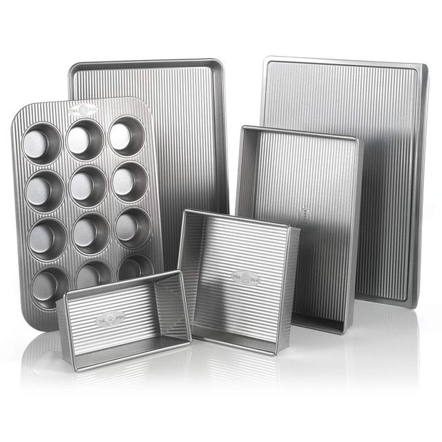 USA Pan Bakeware Aluminized Steel 6 Pieces Set