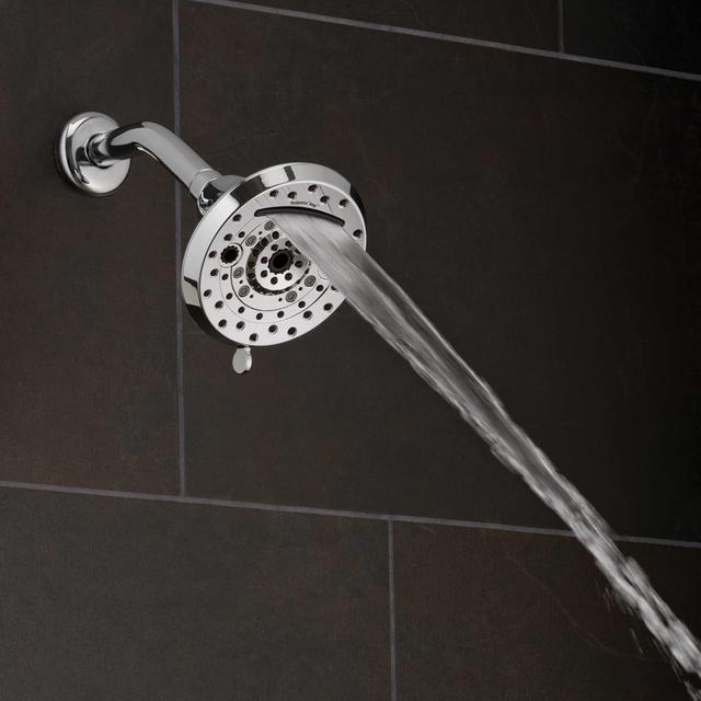 Oxygenics® Amp 10-Setting Fixed Shower Head in Chrome