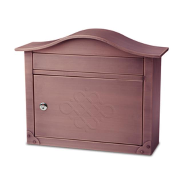 Metal Antique Copper Lockable Wall Mount Mailbox