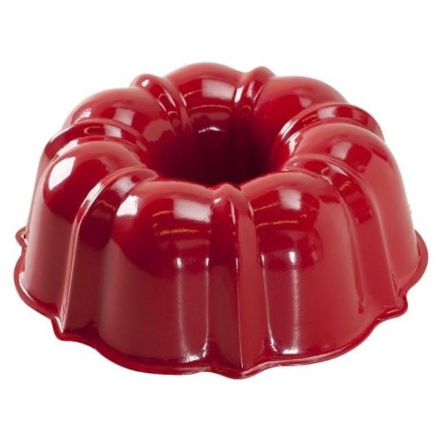 6 Cup Bundt Pan-Red