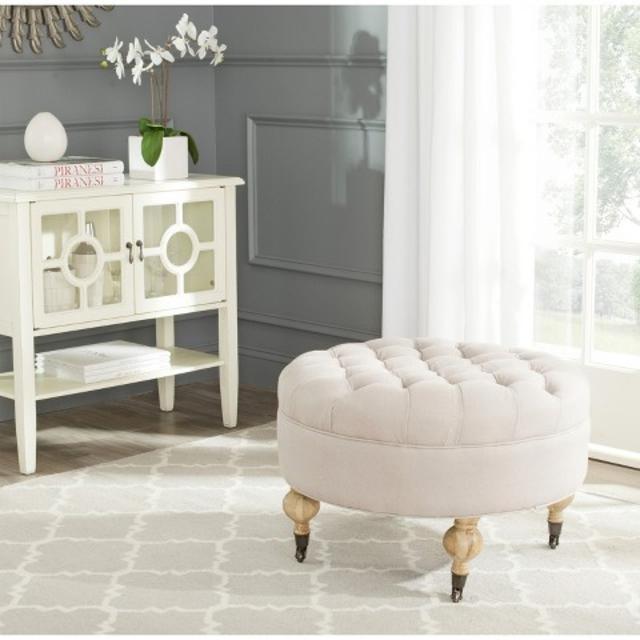 Safavieh Sihora Ottoman - Taupe