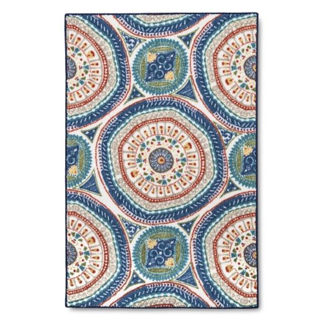 Threshold™ Medallion Accent Rug - Blue