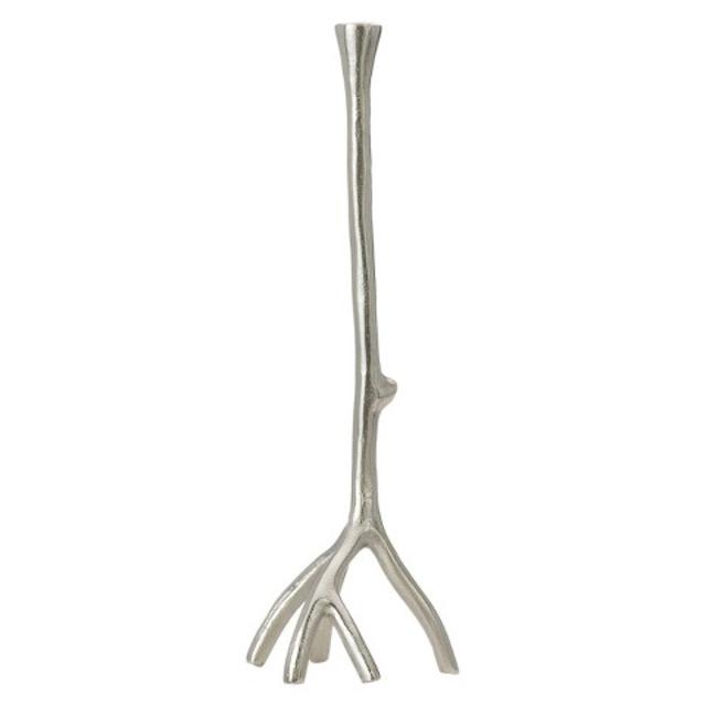 Torre & Tagus Branch Aluminum Single Candle Holder