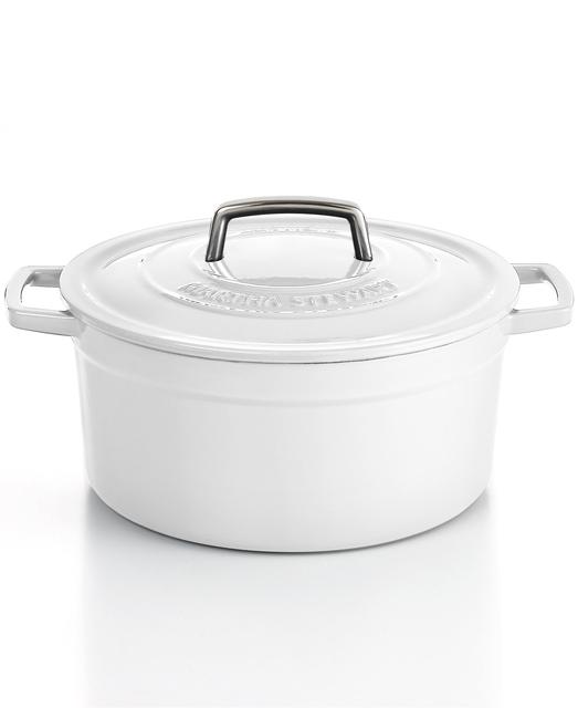 Martha Stewart Collection Collector's Enameled Cast Iron 6 Qt. Round Casserole
