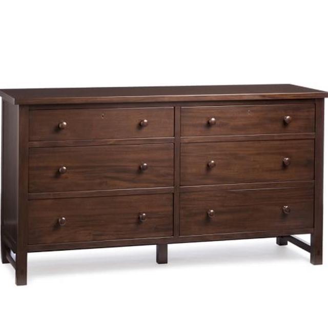Farmhouse Extra-Wide Dresser, Espresso Stain