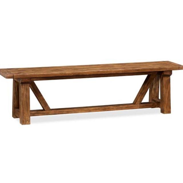 Wells Bench, Harvest Pine finish