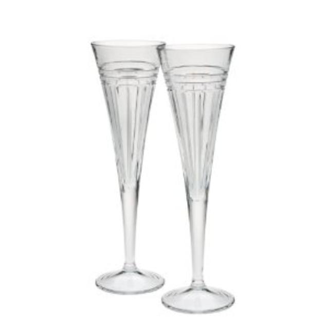 Reed & Barton 10-1/2-Inch Tempo Toasting Flutes, 8-Ounce, Set of 2