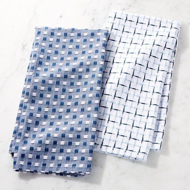 Dominic Blue Dish Towels, Set of 2