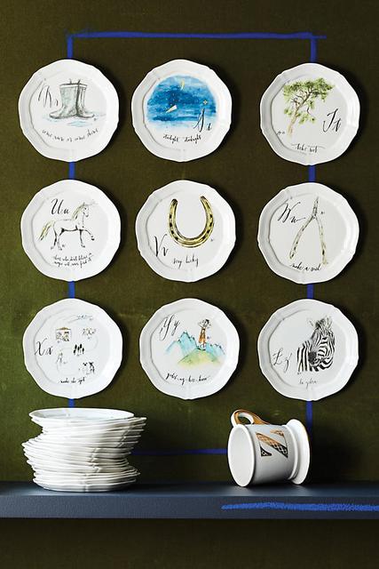 Calligrapher Monogram Canape Plate