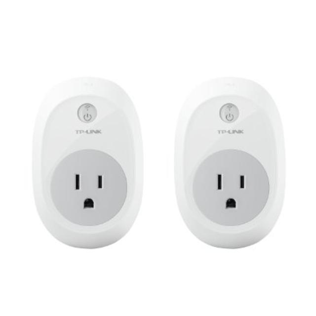 TP-Link HS100 Smart Plug (2-Pack), No Hub Required, Wi-Fi, Works with Alexa, Control Your Devices from anywhere (HS100 KIT)