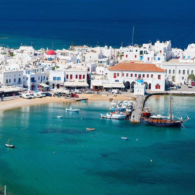 Boat Ride to Mykonos, Greece