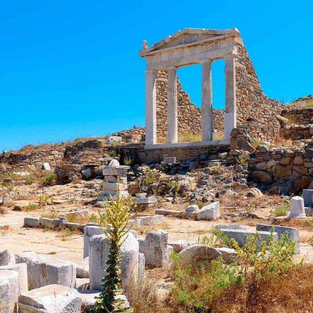 Tour the Archeological sites of Ancient Delos, Greece