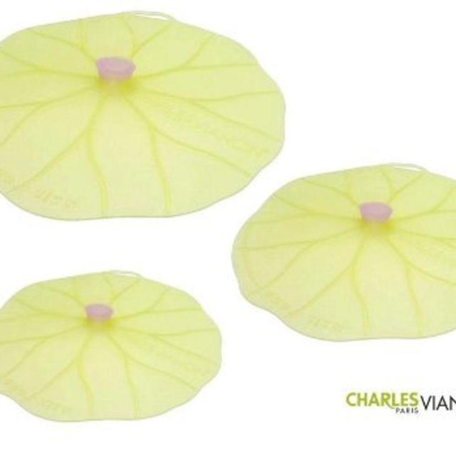 Charles VIANCIN The Lilypad Lid Medium-Small, Medium & Large Silicone Suction Lid & Food Cover (Set of 3)