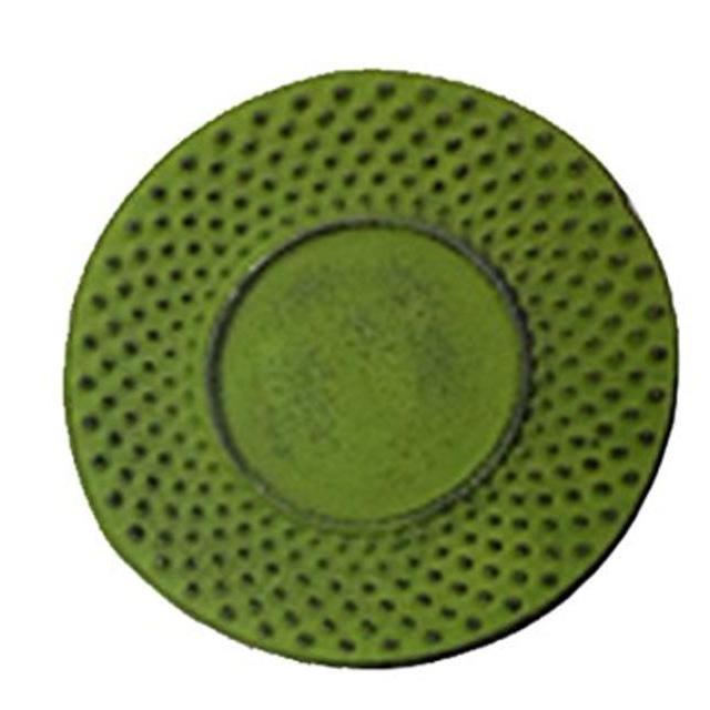 Creative Home Cast Iron 3.75" Round Trivet - Green