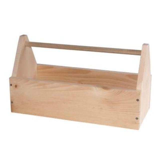 Unfinished Wood Large Garden Tote Kit