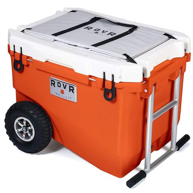 RovR Wheeled Camping Rolling Cooler with Wheels (60 qt.)