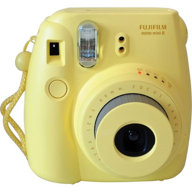 Fujifilm instax mini 8 Instant Film Camera Basic Kit with Case and Film (Yellow)