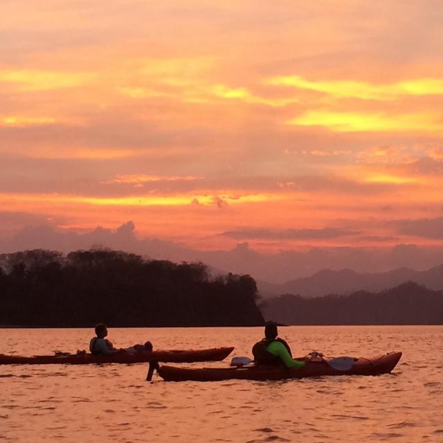 Sunset kayaking tour