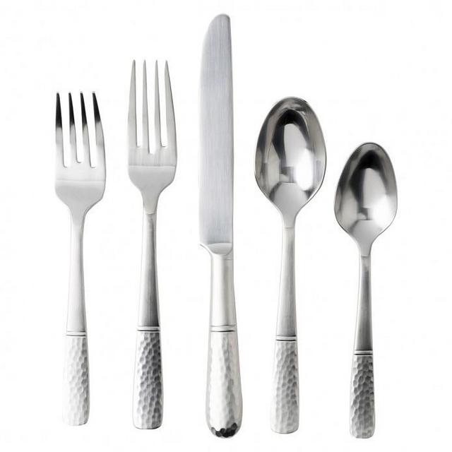 Carine Bright Satin 5 Piece Flatware Set