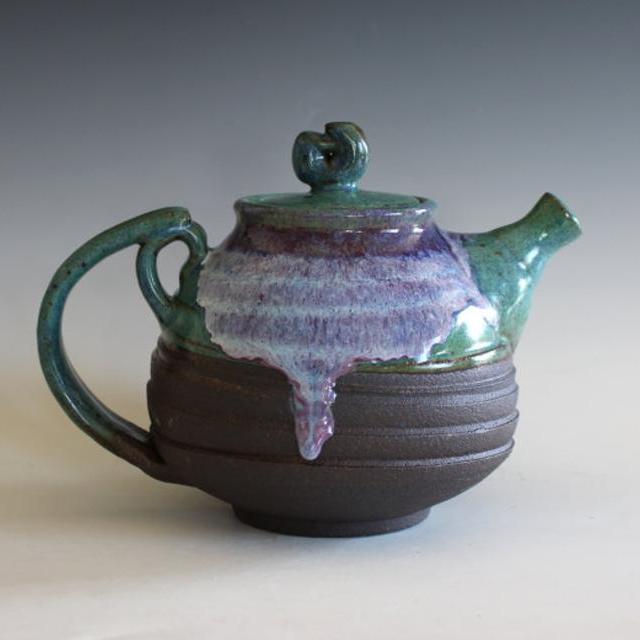 Ceramic Teapot, Handmade Stoneware Teapot, Handmade Teapot, ceramics and pottery, pottery teapot, wheel thrown teapot by Kazem Arshi