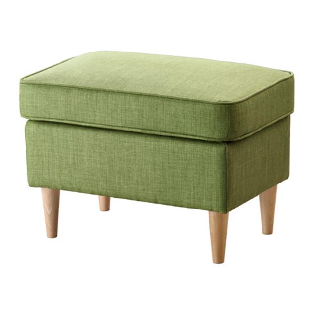 STRANDMON Footstool, Skiftebo green