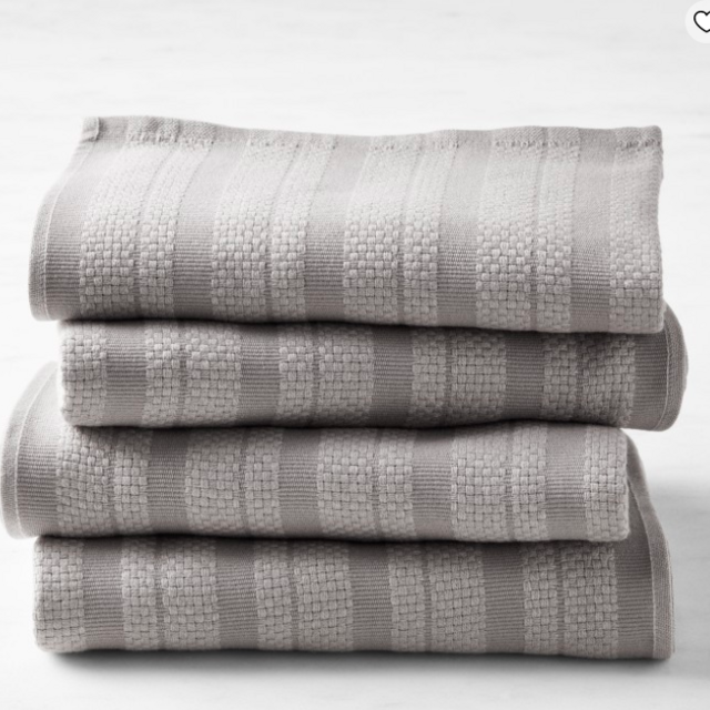 Williams Sonoma Classic Stripe eco-friendly Naia Towels