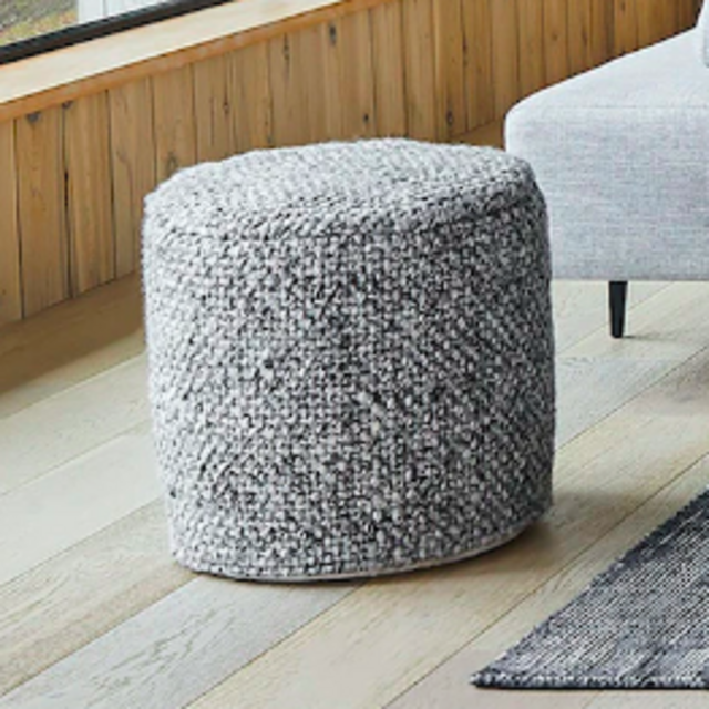 Texa Fog Gray Pouf