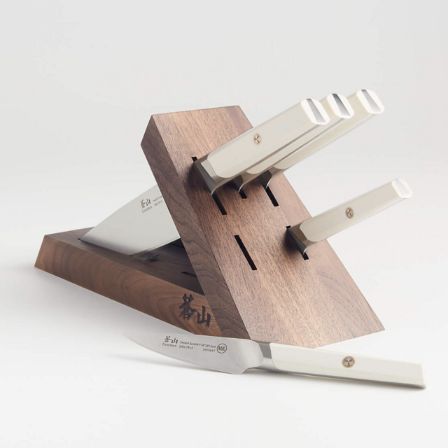 Cangshan Everest White 6-Piece Tai Knife Block Set